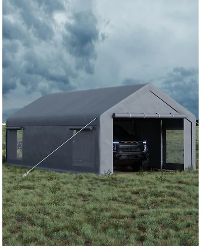 homfan 13x25 Ft Carport Canopy