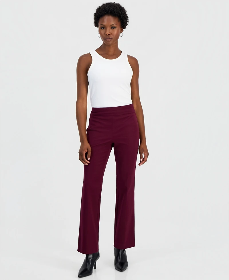 I.n.c. International Concepts Petite Pull-On Bi-Stretch Bootcut Pants, Macy's Exclusive