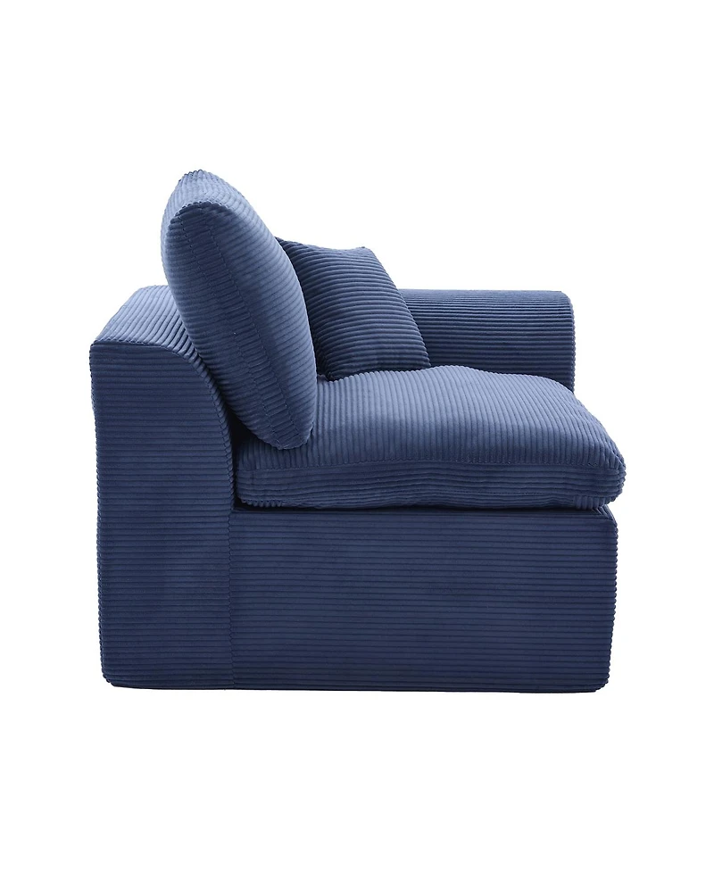 Streamdale Furniture Modular Sectional Sofa Cloud Couch, Comfy Modern 2 Seater with Removable Cushion Covers