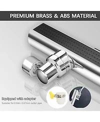 Phying 360 Degree Swivel Touch Controlled Waterfall Faucet 3 in 1 Large Kitchen Sink Extender Modern Contemporary Zinc Alloy Faucet with Chrome Finish