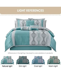 Stratford Park Kath Geometric 15-Pc. Comforter Set
