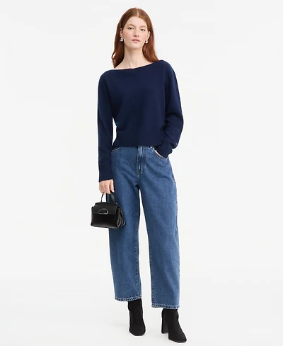Charter Club Women's 100% Cashmere Long-Sleeve Boat Neck Sweater, Macy's Exclusive