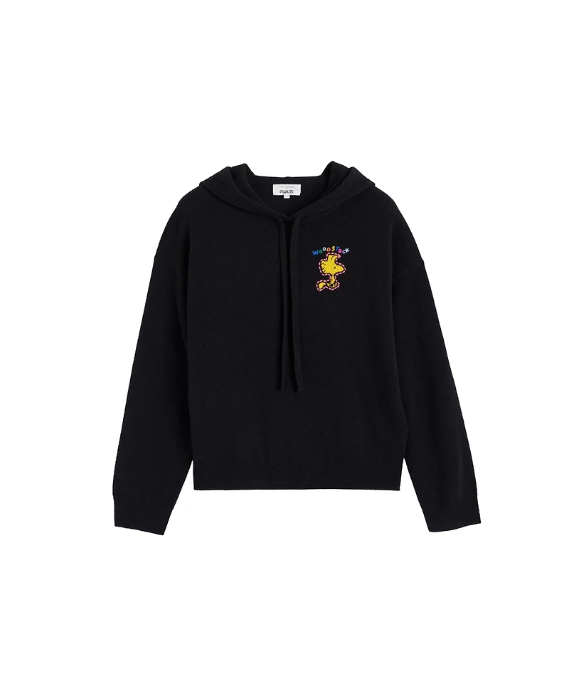 Chinti and Parker Women's Wool-Cashmere Snoopy Hoodie