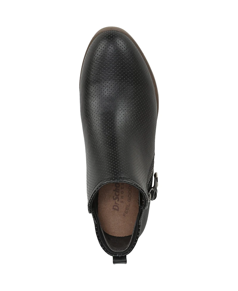 Dr. Scholl's Women's Reverie Block Heel Zip Short Boots