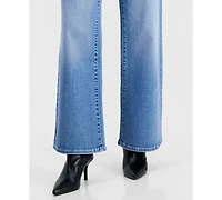 I.n.c. International Concepts Petite High-Waisted Wide-Leg Relaxed-Fit Jeans, 29" Inseam, Macy's Exclusive