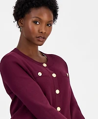 I.n.c. International Concepts Women's Petite Structured Button-Front Cardigan, Macy's Exclusive