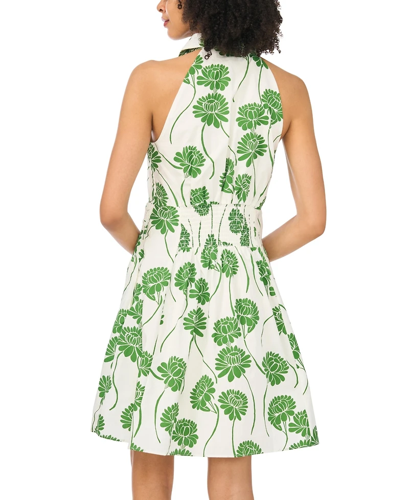 1.state Women's Sleeveless Smocked Waist Dress