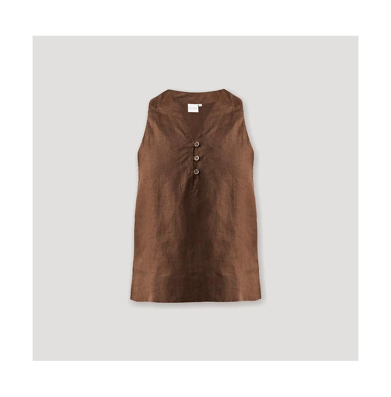 Reistor Women's Button Neck Top