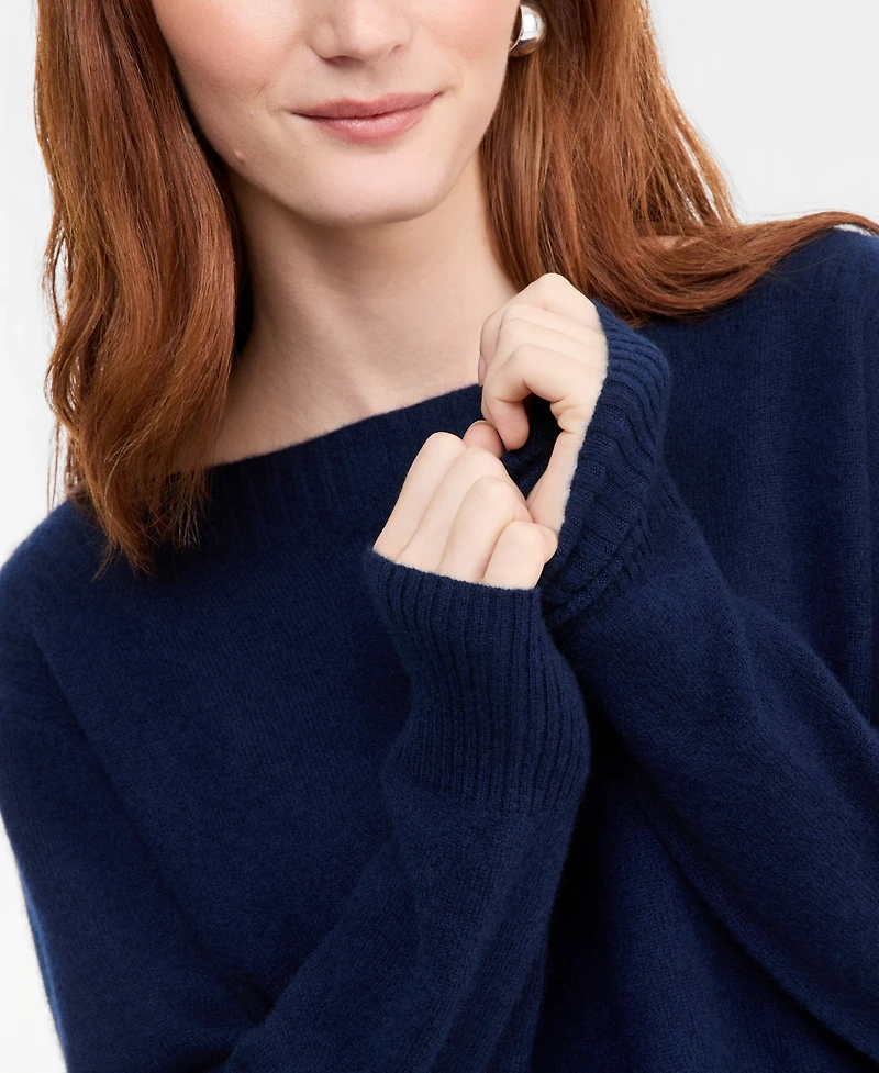 Charter Club Women's 100% Cashmere Long Sleeve Boatneck Sweater, Macy's Exclusive