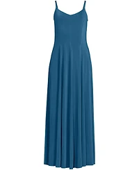 Lands' End Women's Silky Knit Godet Maxi Dress
