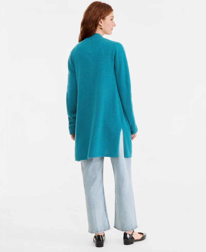Charter Club Women's 100% Cashmere Split-Hem Long Cardigan, Macy's Exclusive