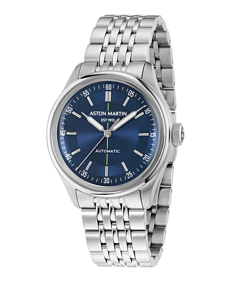 Aston Martin F1 Men's Automatic Blue Stainless Steel Bracelet Watch 39mm