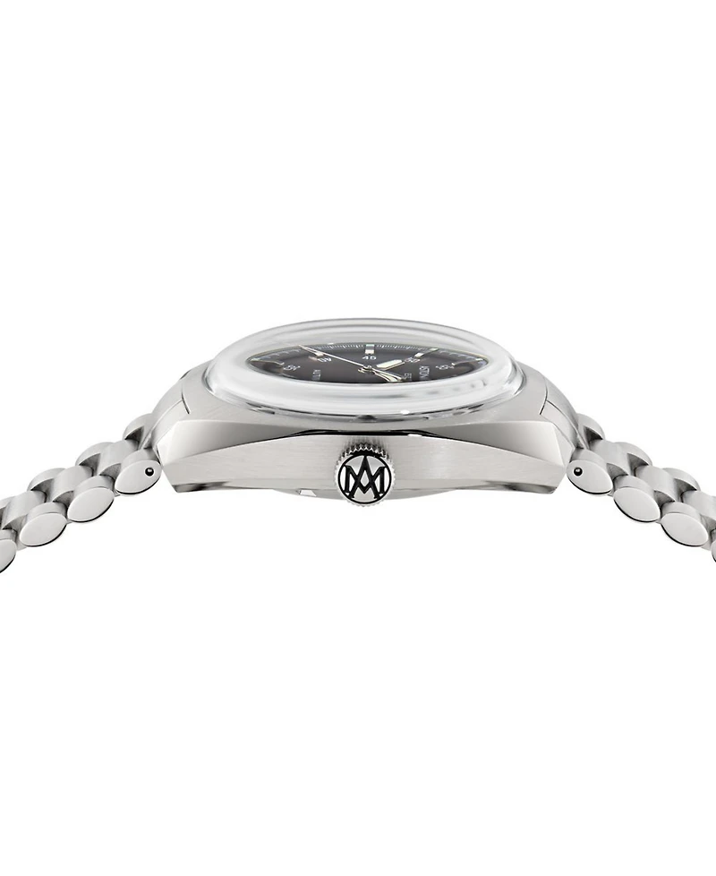 Aston Martin F1 Men's Automatic Brown Stainless Steel Bracelet Watch 41MM