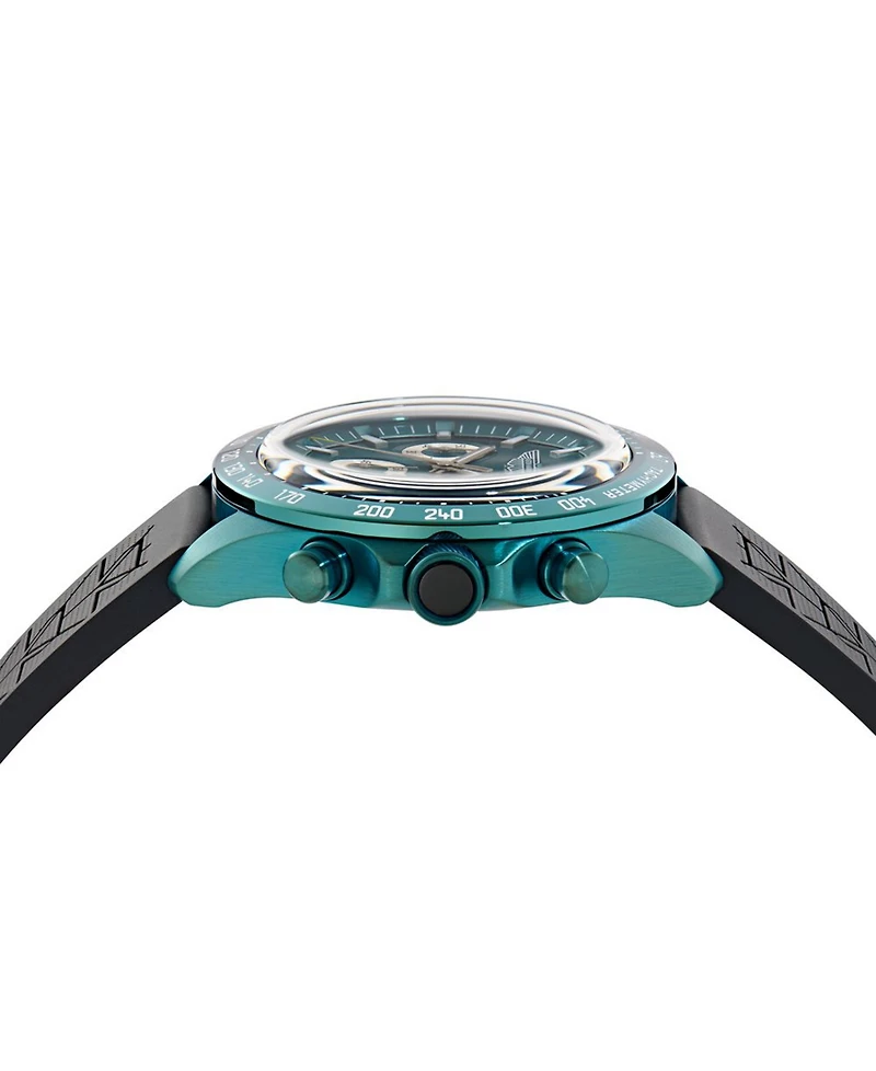 Aston Martin F1 Men's Quartz Green Silicone Strap Watch 44mm