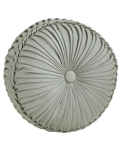 J Queen New York Rita Tufted Decorative Pillow, 15" Round