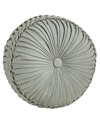 J Queen New York Rita Tufted Decorative Pillow, 15" Round