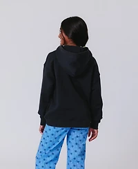 Terez Big Boys and Girls Black New York Knicks Technicolor Hoodie