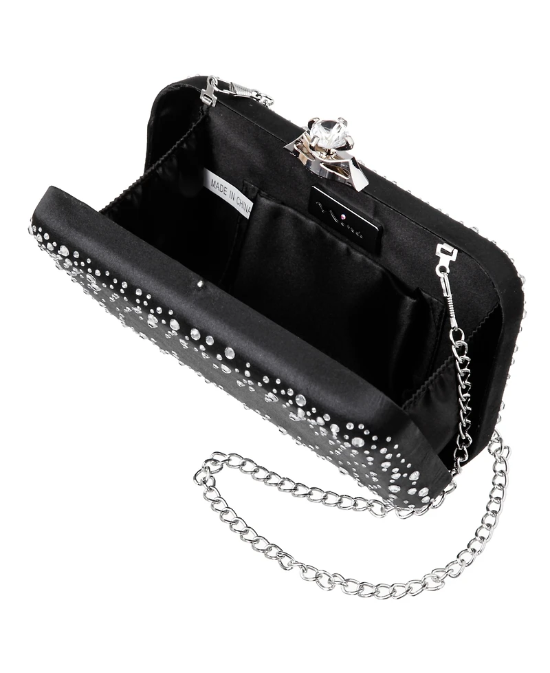 Nina Scatter Crystal Minaudiere Mini Handbag