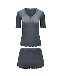 Adore Me Women's Roxie T-shirt and Hot Short Pj Set