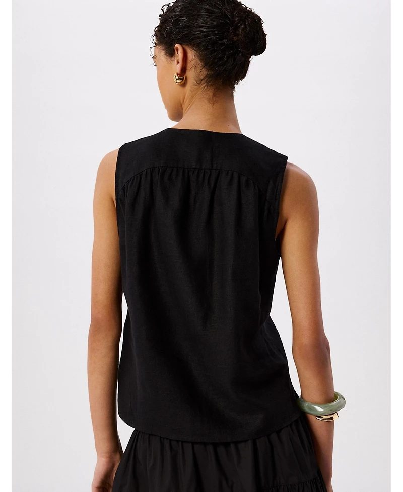 Whistles Women's Laura Linen Tank