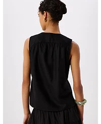 Whistles Women's Laura Linen Tank