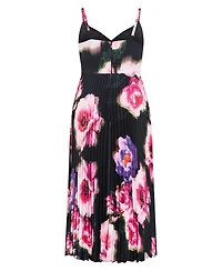 City Chic Women's Ariana Print Pleat Maxi Dress