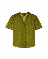 Whistles Women's Dragonfly Short Sleeve Blouse