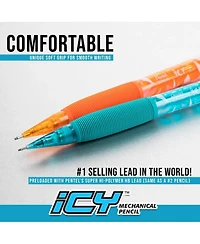 Pentel Icy (0.7mm) Mechanical Pencil, Assorted Barrels, 12-Pk