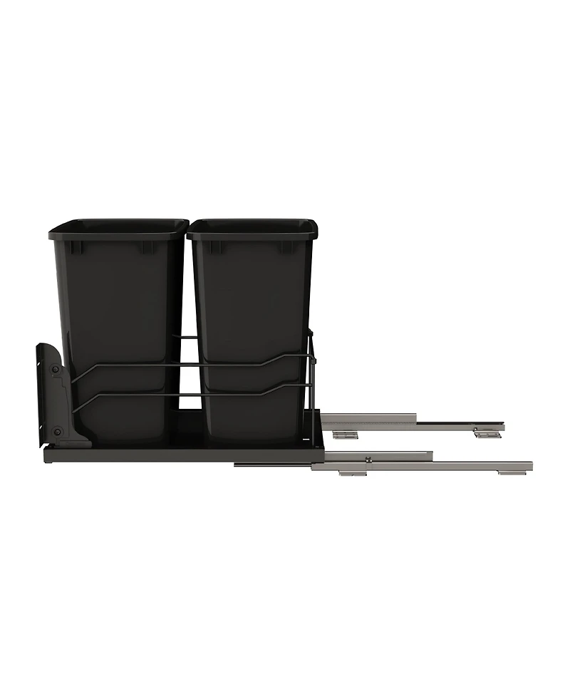 Rev-a-Shelf Double Pullout Trash Cans 35 qt. with Soft-close, 53WC-1835SCDM-217