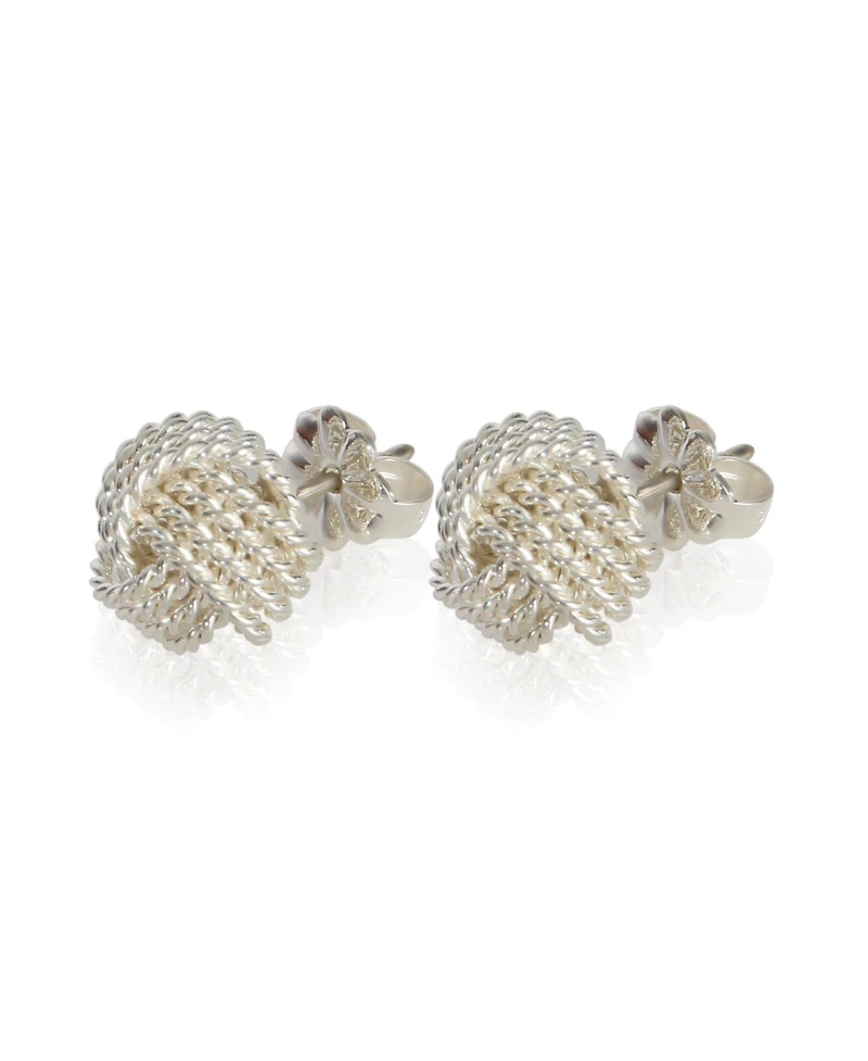 Pre-Owned Tiffany & Co Sterling Silver Knot Earrings