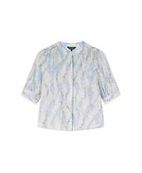 Whistles Women's Ditsy Stem Textured Shirt