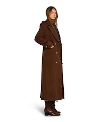 Belle & Bloom Women's Command Wool Blend Double Breast Maxi Coat