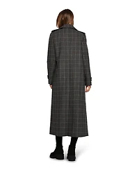 Belle & Bloom Women's Command Wool Blend Double Breast Maxi Coat