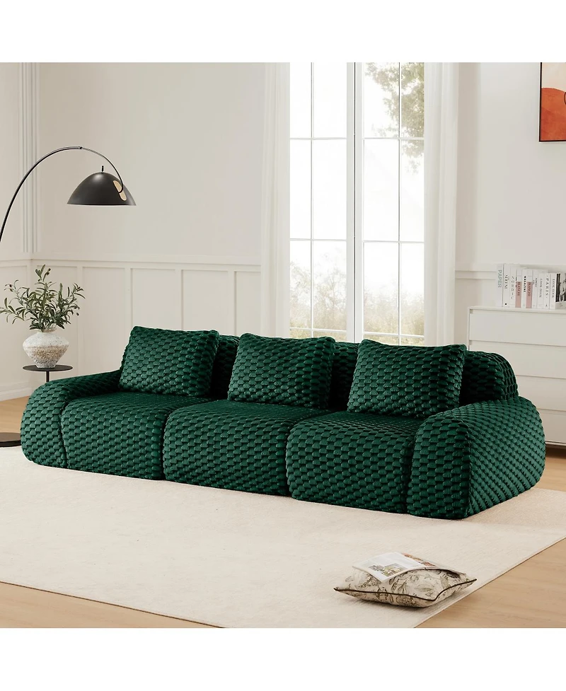 Streamdale Furniture Modern Modular Sectional Sofa, Flannelette