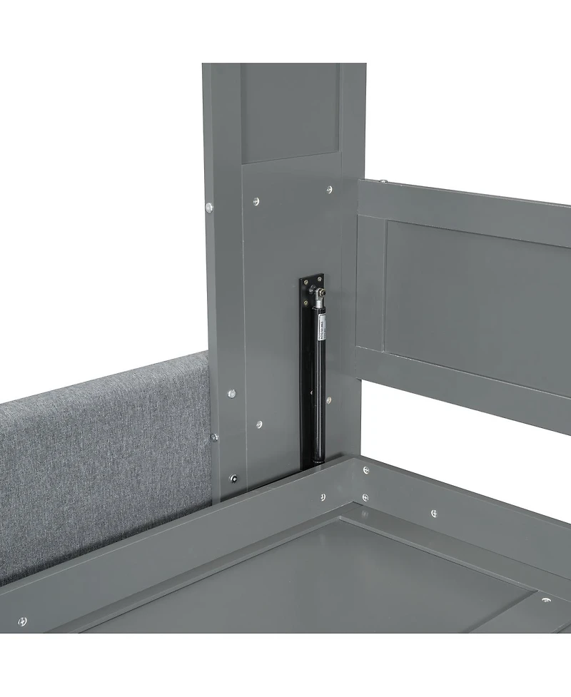 Streamdale Furniture Full Size Murphy Bed Wall Bed with Cushion