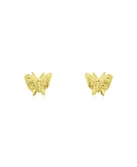 The Lovery Gold Butterfly Screw Back Stud Earrings 14K