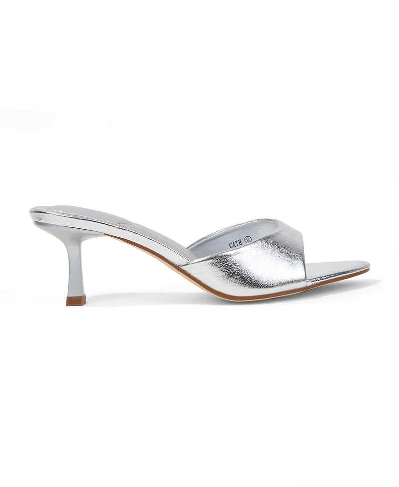 Berness Women's Cath Minimalist Heeled Slides