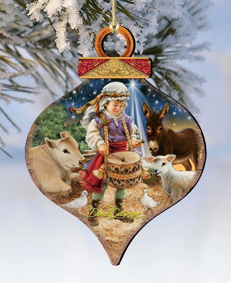 Designocracy Little Drummer Boy Holiday Ornament