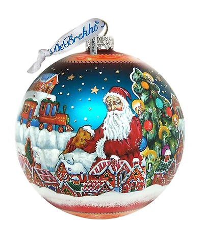 G.DeBrekht Limited Edition Oversized Ginger Bread House Glass Ornament
