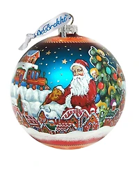 G.DeBrekht Limited Edition Oversized Ginger Bread House Glass Ornament