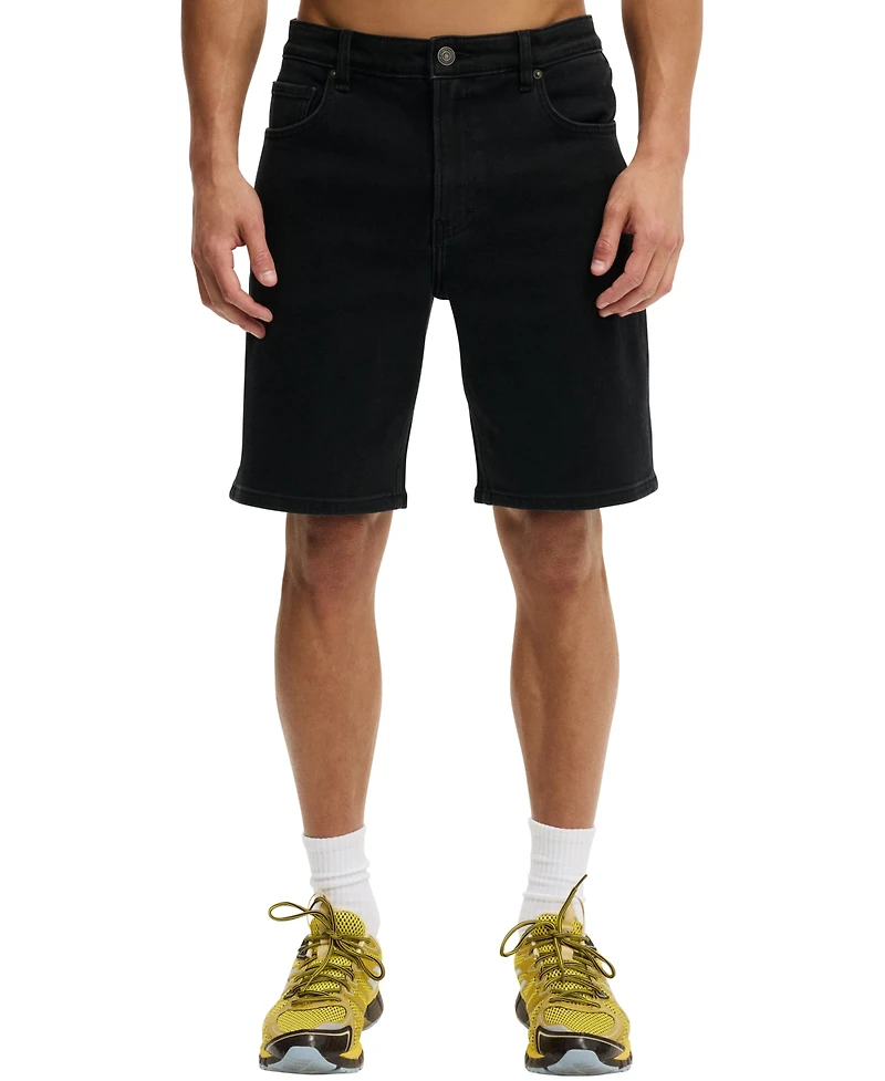 Cotton On Men's 9" Loose Straight Denim Shorts