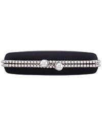 Nina Imitation Pearl Trim Minaudiere Small Clutch Handbag