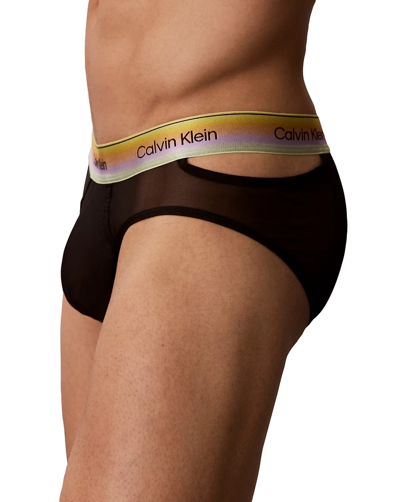 Calvin Klein Men's 1-Pack Pride Mesh Hip Brief Underwear