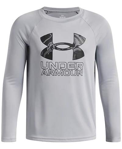 Under Armour Big Boys Tech Hybrid Print Fill Long Sleeves T-shirt