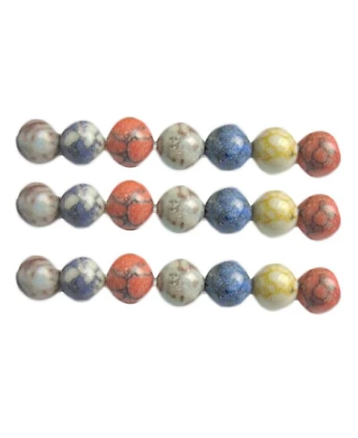 Sevorley 120Piece Set 6mm Stone Round Loose Beads for Diy Jewelry