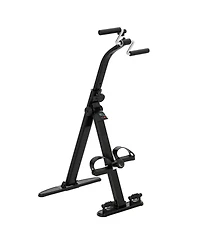 Sevorley Seated Foldable Leg Pedal Exerciser with Lcd Monitor for Seniors