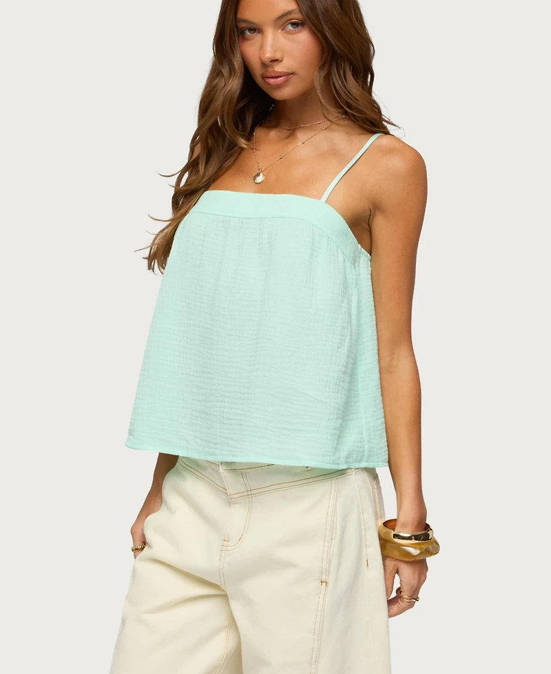 Edikted Women's Sapphire Textured Tank Top