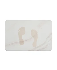 Vcny Home Marble Diatomite Stone Bath Mat, 16" x 24"