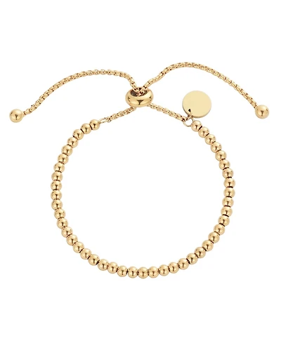 Adornia Tarnish Resistant Gold Beaded Bolo Bracelet