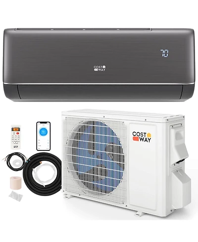 Costway 9100BTU Wifi Enabled Mini Split Ac 20.5 SEER2115V Inverter Air Conditioner